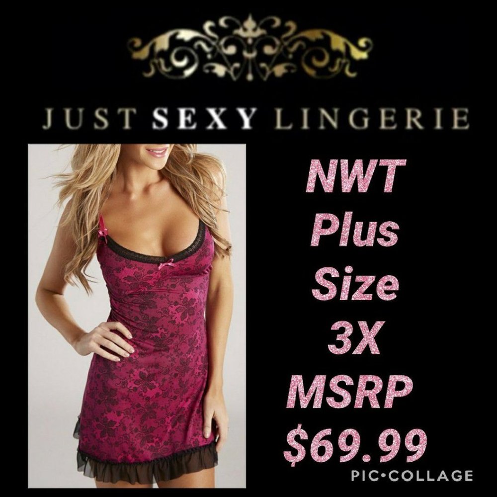 NWT Just Sexy Lingerie Plus Size 3X